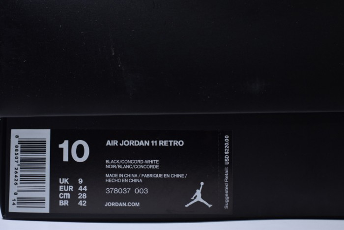 air jordan 11 retro "space jam 2016 release" mens 378037-003